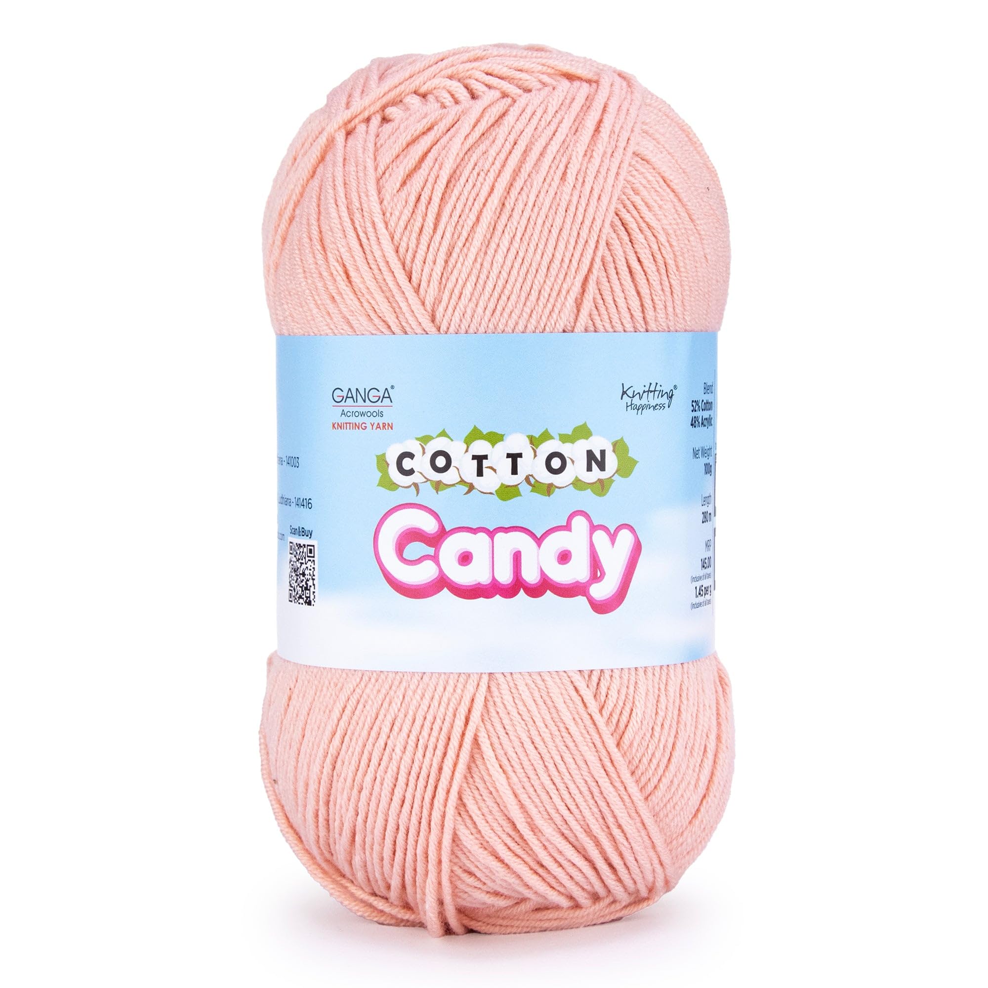 Ganga Cotton Candy Yarn - Soft Pastel Yarn for Knitting & Crochet -5