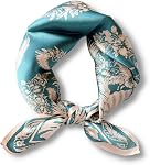 PoeticEHome Silk Neck Scarf for Women 21"x21" - 100% Mulberry Square Scarf, Soft & Lightweight with Elegant Gift Packaging