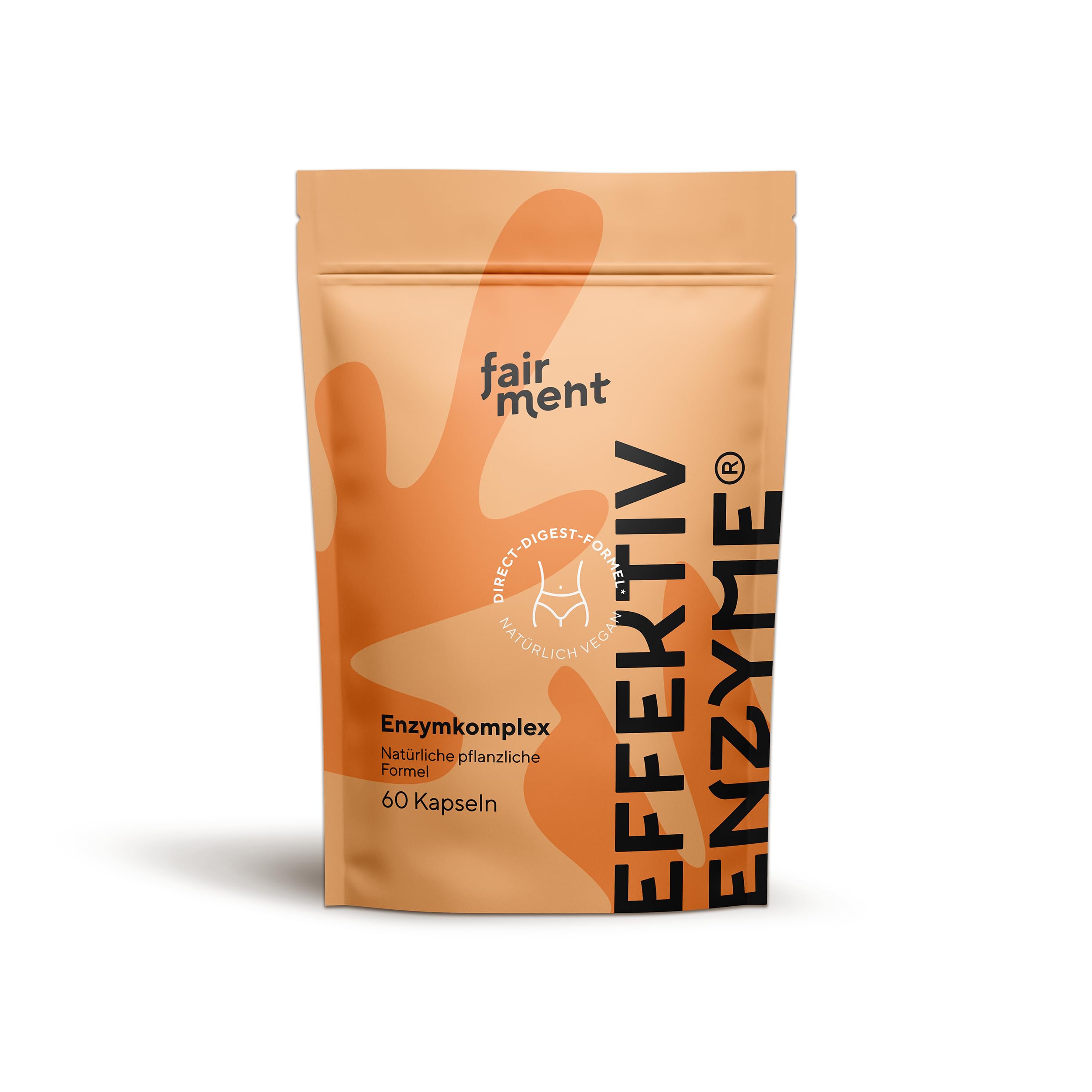 fairment EffektivEnzyme - Premium Enzyme-Komplex mit Bromelain, Sango Meereskoralle, Laktase, Papain | Enzyme vegan | 1x 60 Kapseln