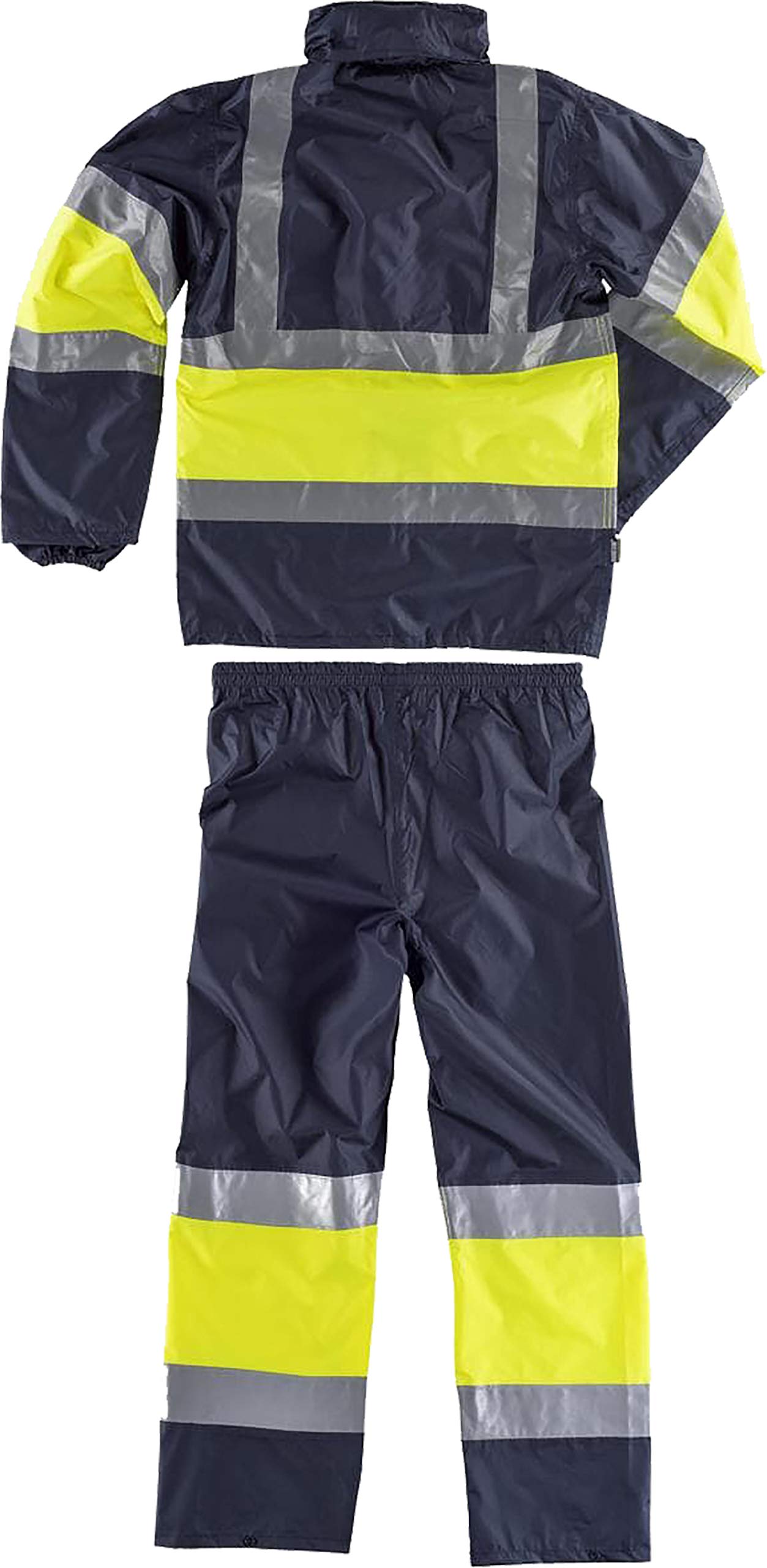 Work Team Traje de Agua Bicolor con Cintas Reflectantes. Hombre