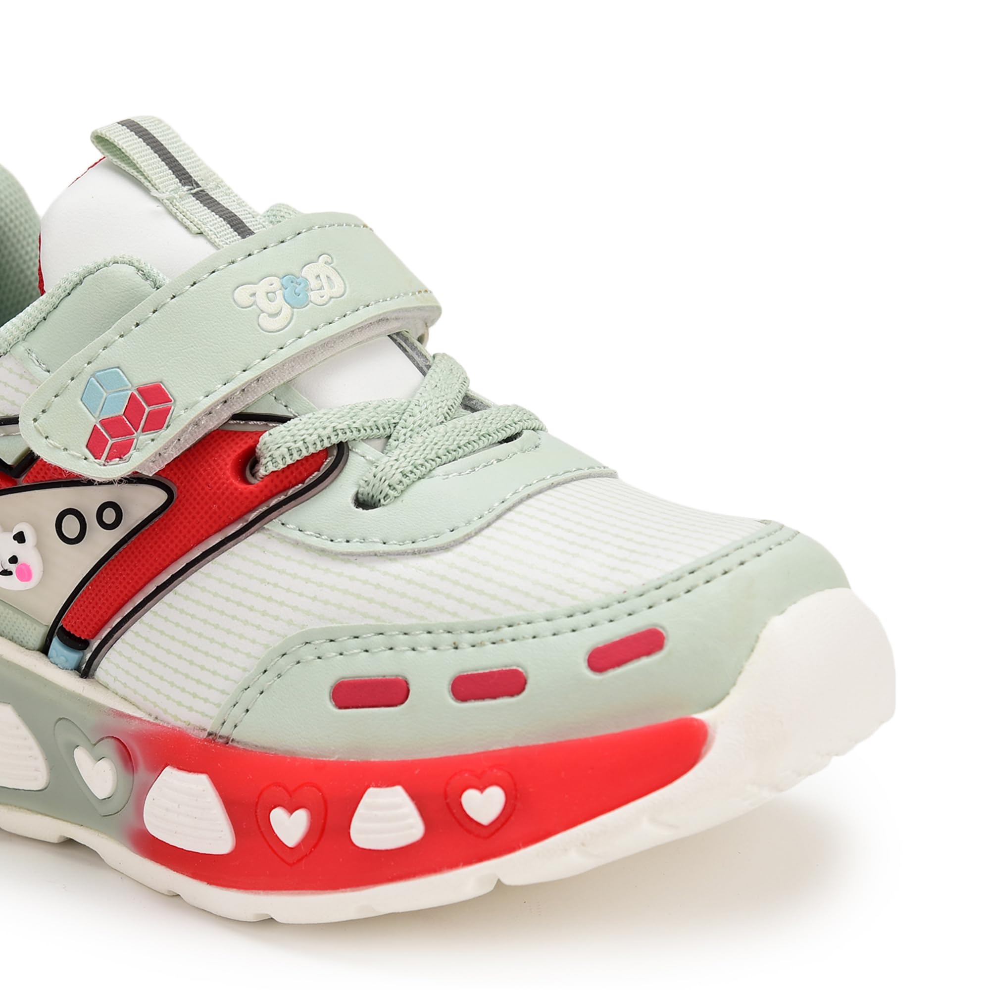 G&D Robolox Unisex Kids Shoes Soft Sole | Memory Foam with EVA Sole | Synthetic Upper Breathable, Lightweight | Light Feature Comfortable & Durable Stylish Indoor & Outdoor | Sports Shoes 4