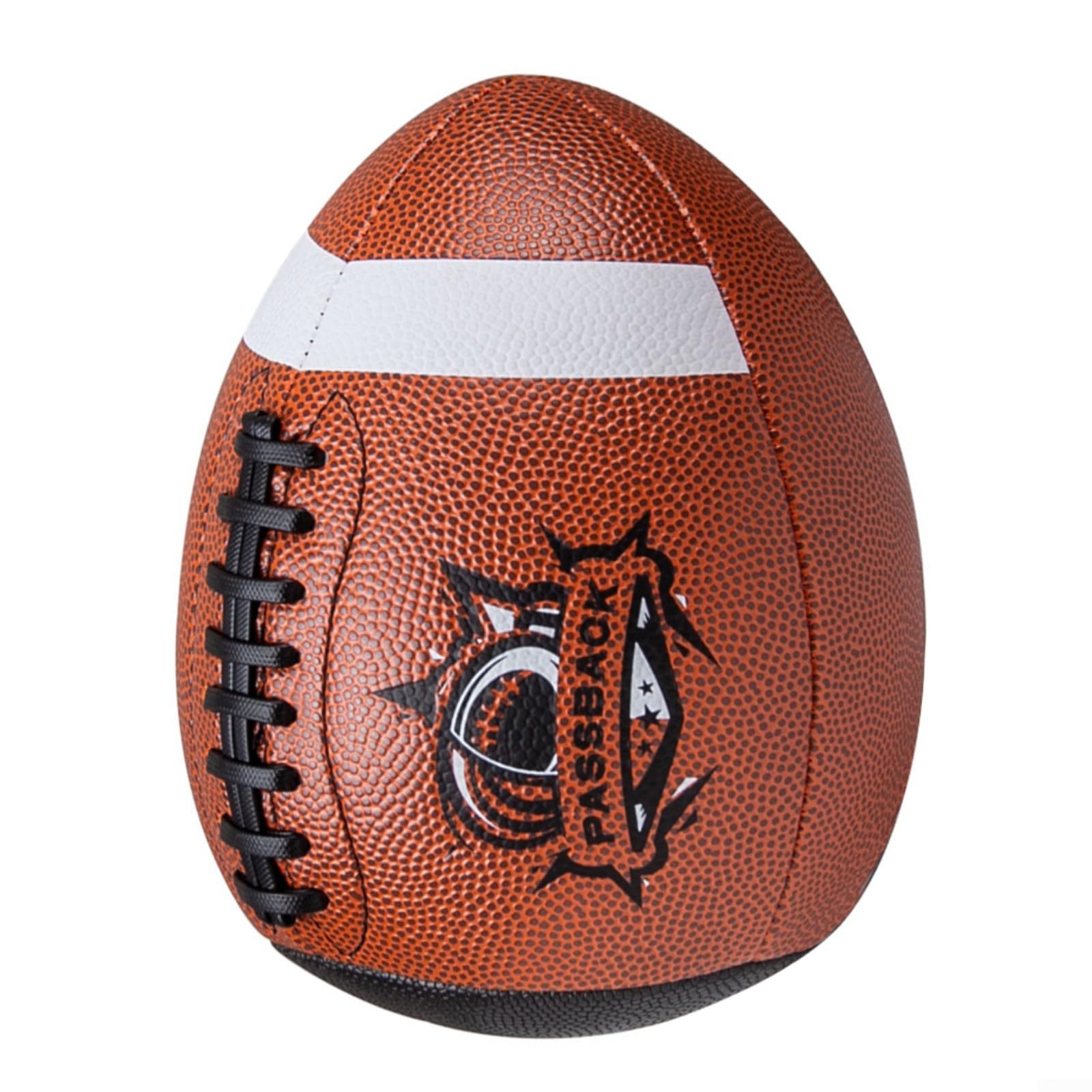 Pelota de rugby de cuero sintetico de alta calidad con rebote estable para precision de pases
