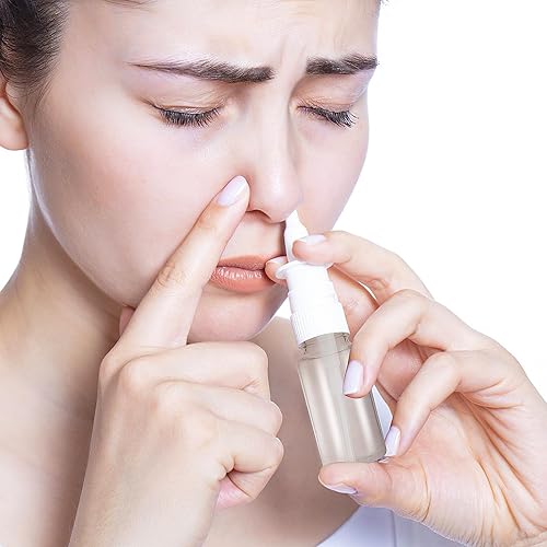 Miniatura 2 de Giantree 7 botellas de spray nasal, 0.3 onzas líquidas, botella de aerosol de nariz vacía pequeña transparente, reutilizable, pulverizadores de
