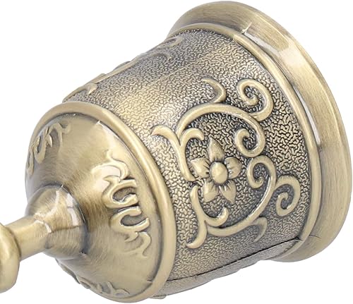 Miniatura 4 de Copa de vino de bronce vintage, cáliz en relieve para whisky, mantiene las bebidas refrescantes, ideal para bodas. Copa retro con sensación