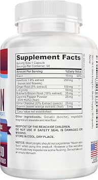Vein + Leg Circulation Supplement 8-in-1 Formula | Circulation Health Support Supplements | Veins & Legs | Men & Women | 90 Capsules