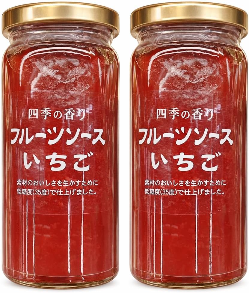 ツルヤ 四季の香り フルーツソース いちご 2個セット 低糖度35度 果実感たっぷり ストロベリーソース ヨーグルト パン デザート トッピング用 信州ご当地