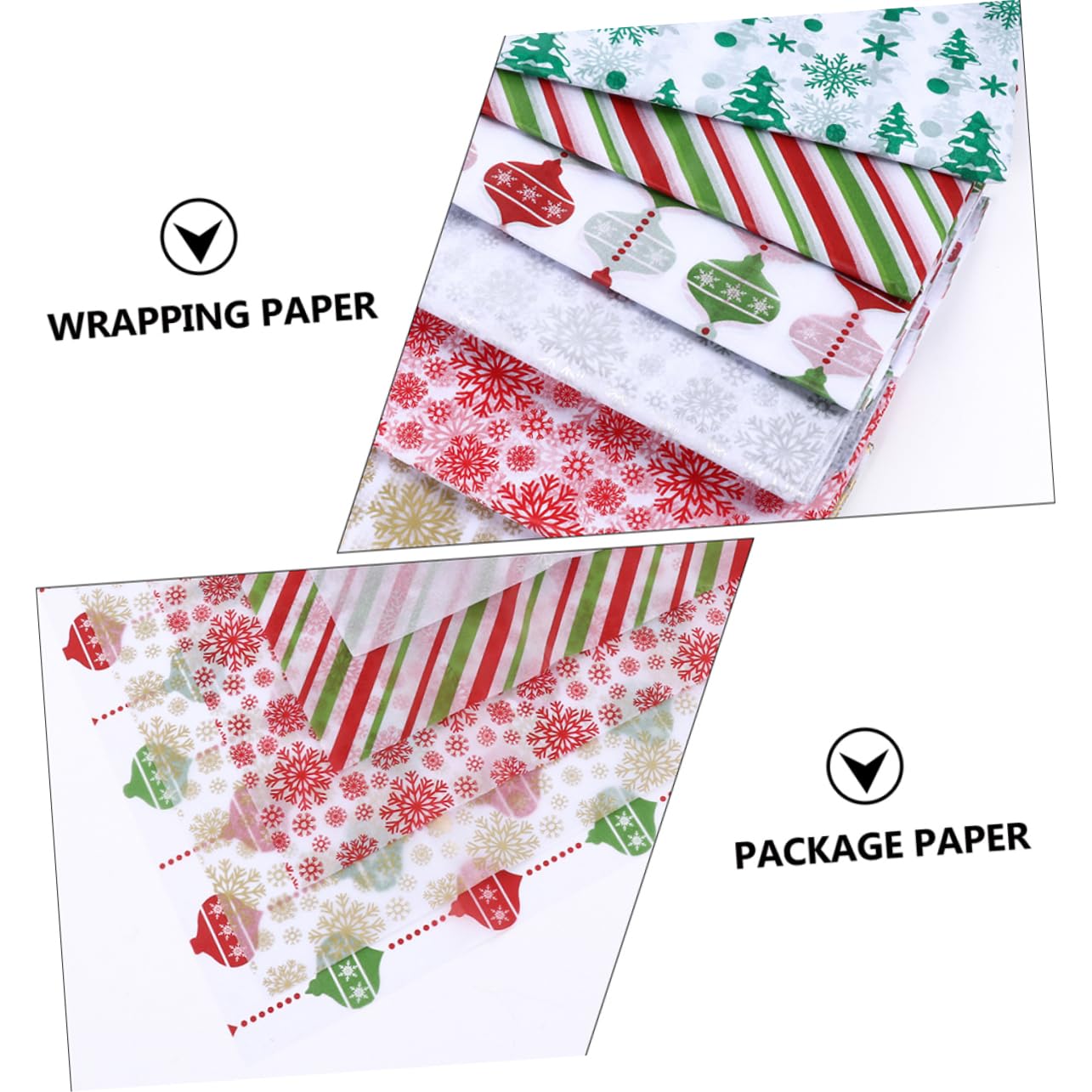 FRCOLOR 150 pièces de papier pour poire de Noël, cadeau de fleurs, papier d'emballage, papier d'emballage cadeau pour Noël, papier Sydney x66