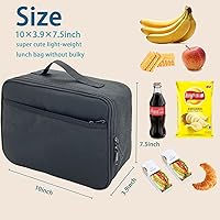 Vista 3 de Fiambrera Kulle para niños, bolsas de almuerzo con aislamiento para niños, fiambrera lavable para hombres y fiambreras reutilizables