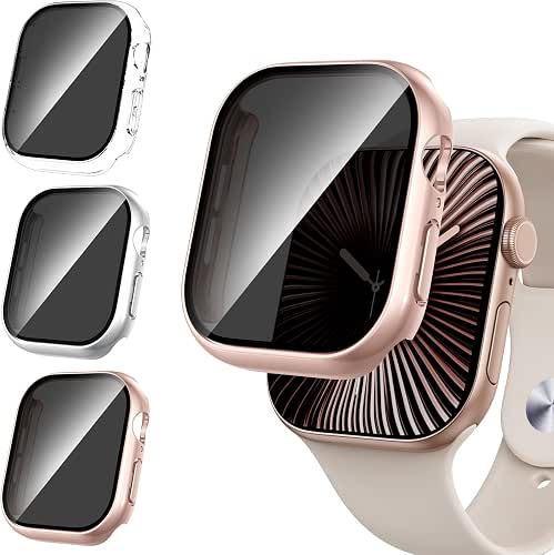 Tensea 3PCS for Apple Watch Screen Protector Case Series 11/10