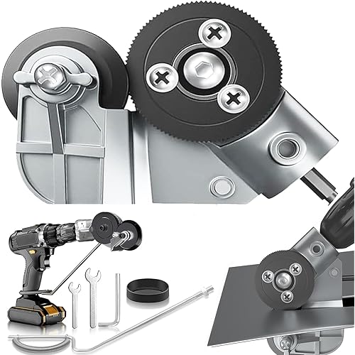 Electric Drill Sheet Metal Cutter：Tin Snips for Cutting Metal Sheet - Electric Drill Shears Attachment Cutter Nibbler Attachment Metal Cutting Tool Sheet Metal Cutter Electric Drill Plate Cutter