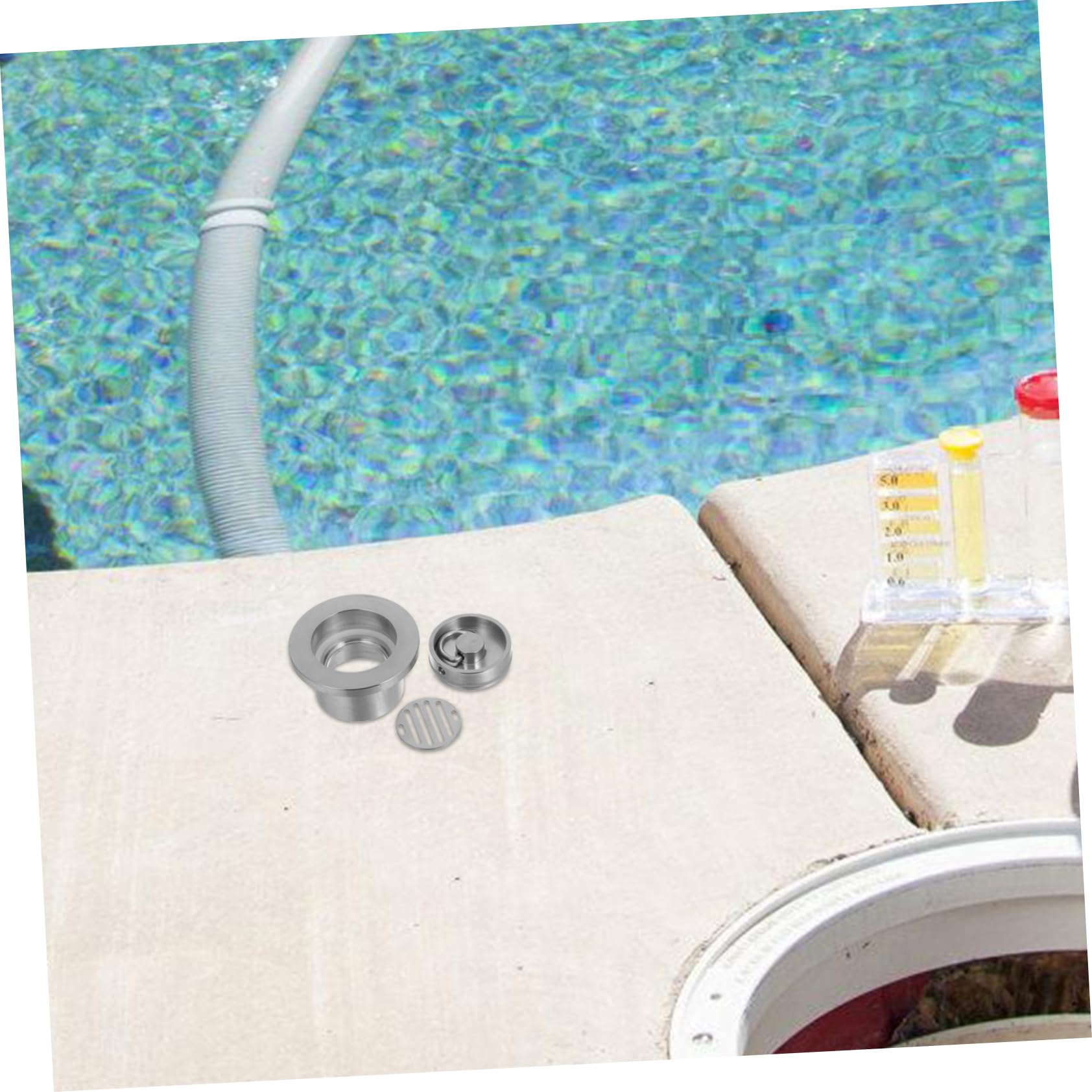 Cubierta de Desagüe para Piscina y Estanque, Cobre, Instalación Fácil, Evita Acumulación de Agua, Repuesto para Drenaje de Piso