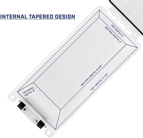 Miniatura 3 de Sheffield 12635 Caja de almacenamiento de municiones, cajas de campo de .30 calibre apilables, resistentes al agua y al polvo, caja de
