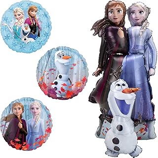 Anagram Frozen Elsa Anna and Olaf Airwalkers Birthday Party Supplies Balloon Decorations, BQ_4230