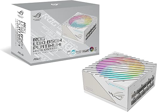 Miniatura 13 de ASUS ROG Loki SFX-L 850W Edición Platino Blanco (Fuente de alimentación totalmente modular, 80+ Platino, ventilador ARGB PWM de 120mm, Aura Sync,