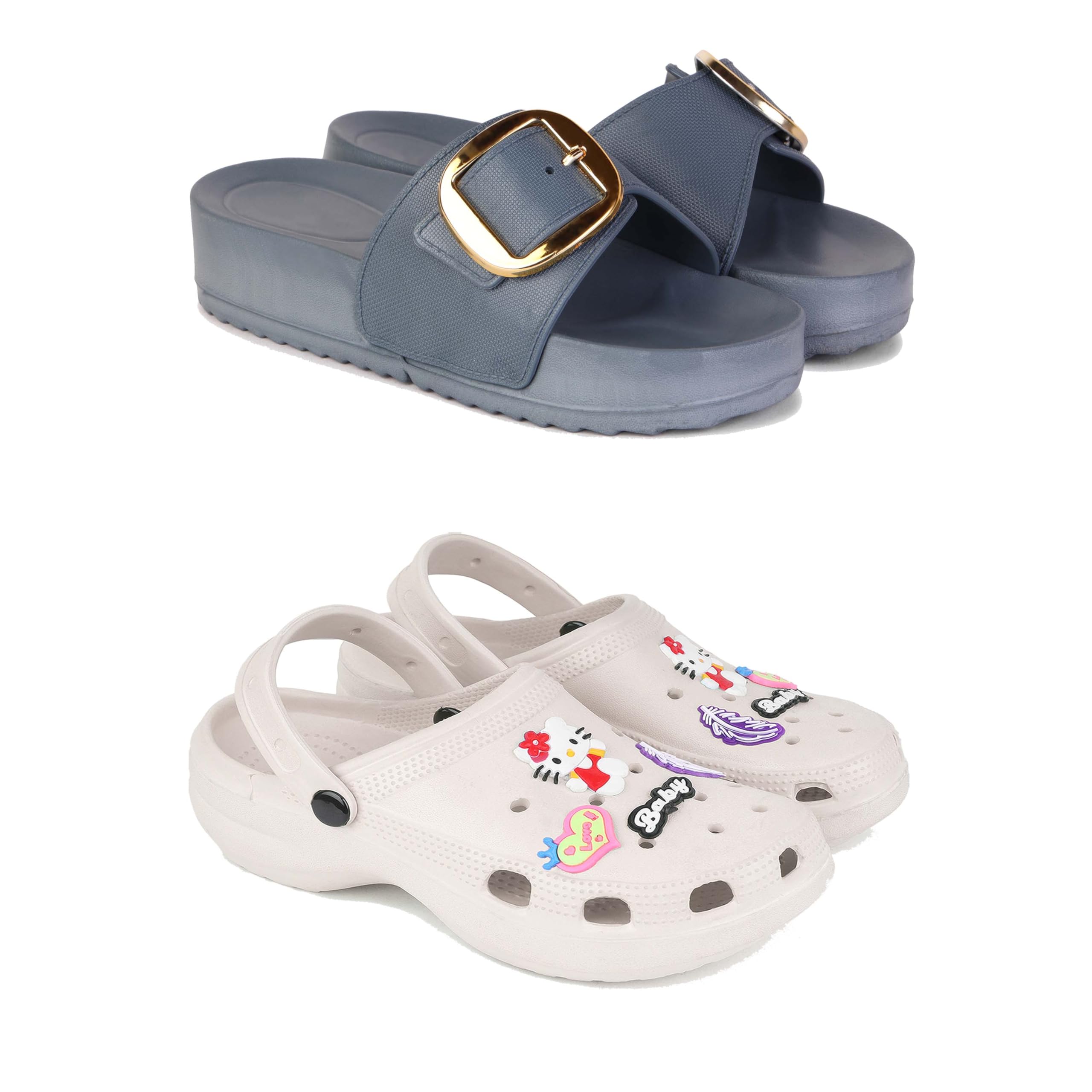 DRACKFOOT sandal for Women's,slip-ons,quality casaul sandals for Women's GRT-SAN-(2-COMBO)-1998-O10-image-15