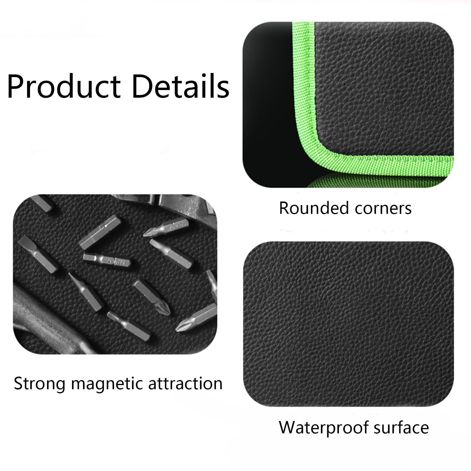 Magnetische Werkzeugmatte 32,3 x 24,8 x 0,7 cm flexibler Halter | Magnetmatte für Werkzeuge für Garage Werkstatt Auto Reparatur Auto Bau Projekt Schreibtisch und Arbeitstisch