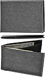 Slim Wallet avec Clip d'argent RFID Blocking Minimalist Bifold Wallet pour hommes En Cuir véritable Porte-cartes de poche avant