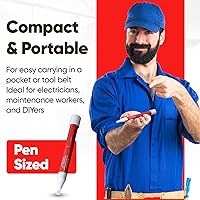 Vista 3 de 3115 sensor de voltaje de CA - Detector de voltaje compacto sin contacto, 50-1000VAC, CAT IV, fabricado en EE. UU., herramientas para electricistas