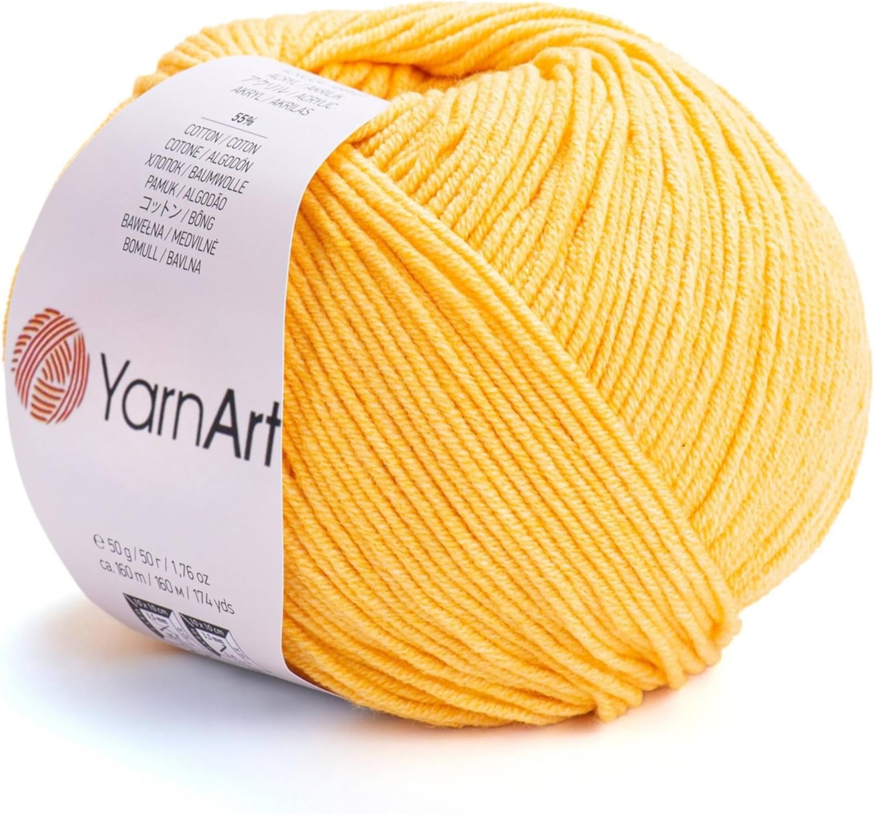 Yarn Art Jeans Sport 55% Cotton 45% Acrylic 1 Skein/Ball 50 gr 174 yds Cotton Knitting Soft amigurumi Cotton (35)