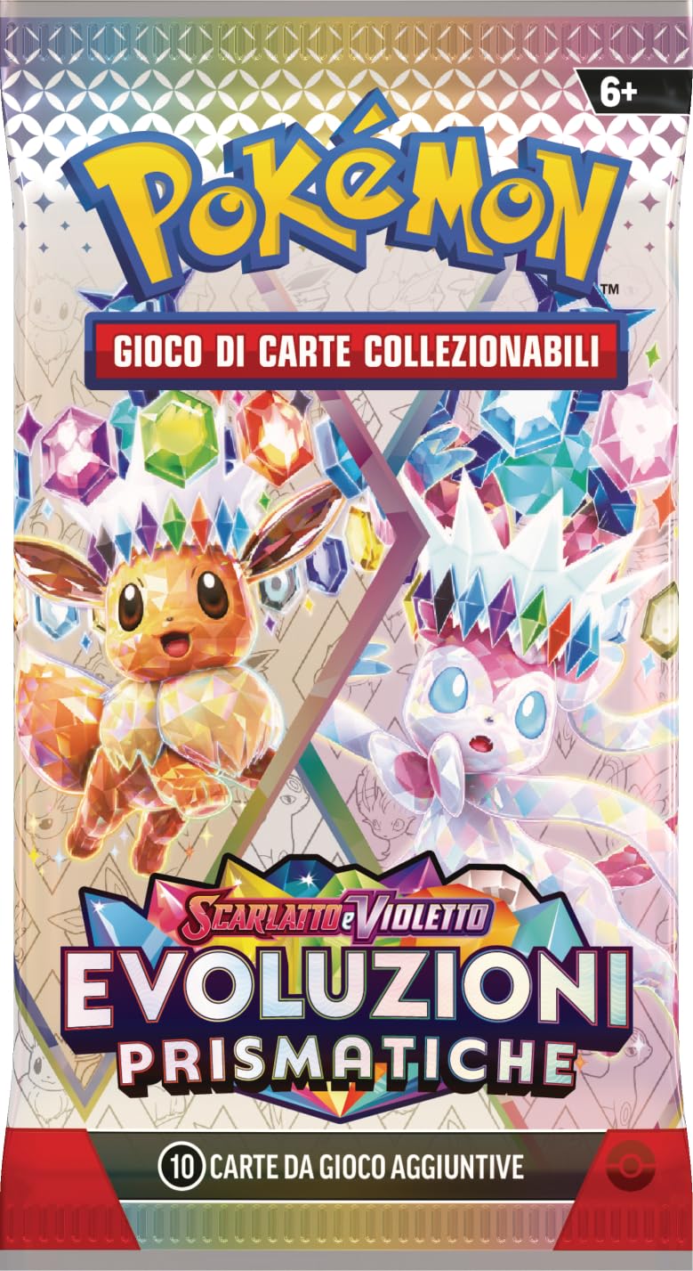 GCC Pokémon: collezione con raccoglitore dell’espansione Scarlatto e Violetto - Evoluzioni Prismatiche (raccoglitore da 378 tasche e cinque buste di espansione)