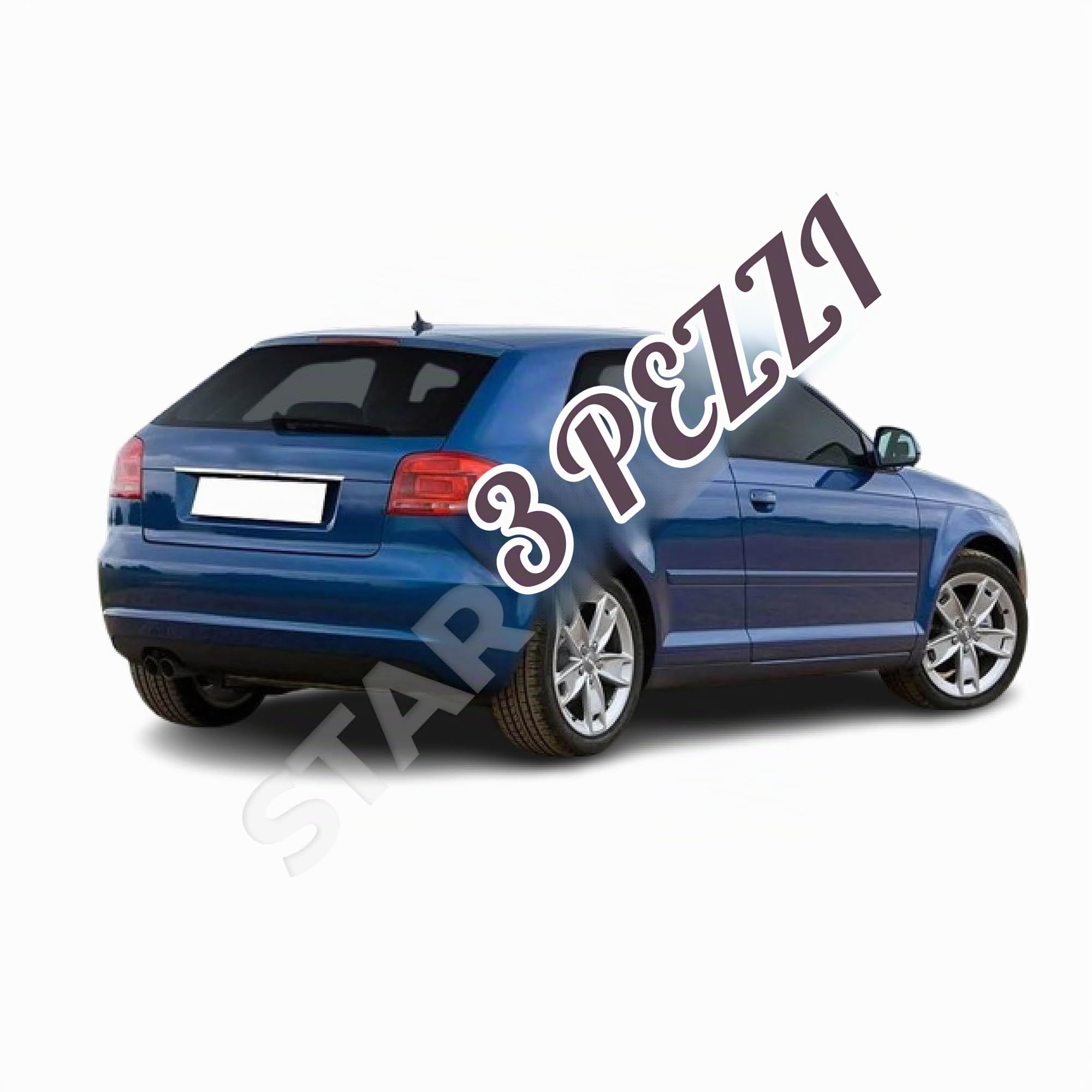2 pistoncini portellone compatibili per Audi A3 (8P) (3 porte) (2003-2013) ammortizzatori cofano posteriore. 8P3827552A, 8P3827552C