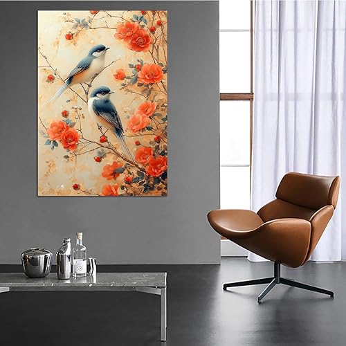 Miniatura 4 de ZUMOOO Vintage Flower Wall Art Wonderful For Modern Living Room, Bedroom, Hotel, Apartment,Restaurant, Kitchen, Classroom, Office Stylish Wall