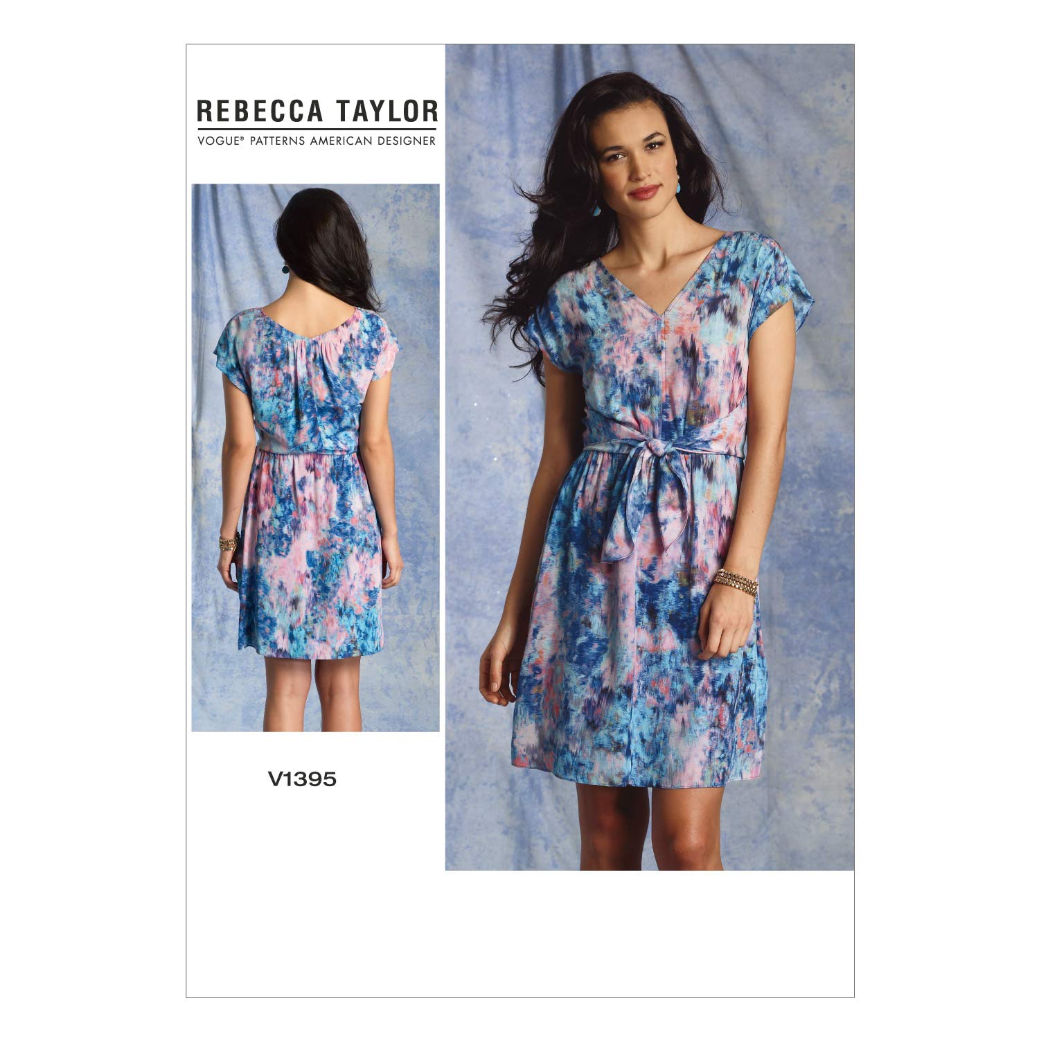 Patron de Robe Vogue V1395 Ajustement Morphologie Tailles 46, 48, 54
