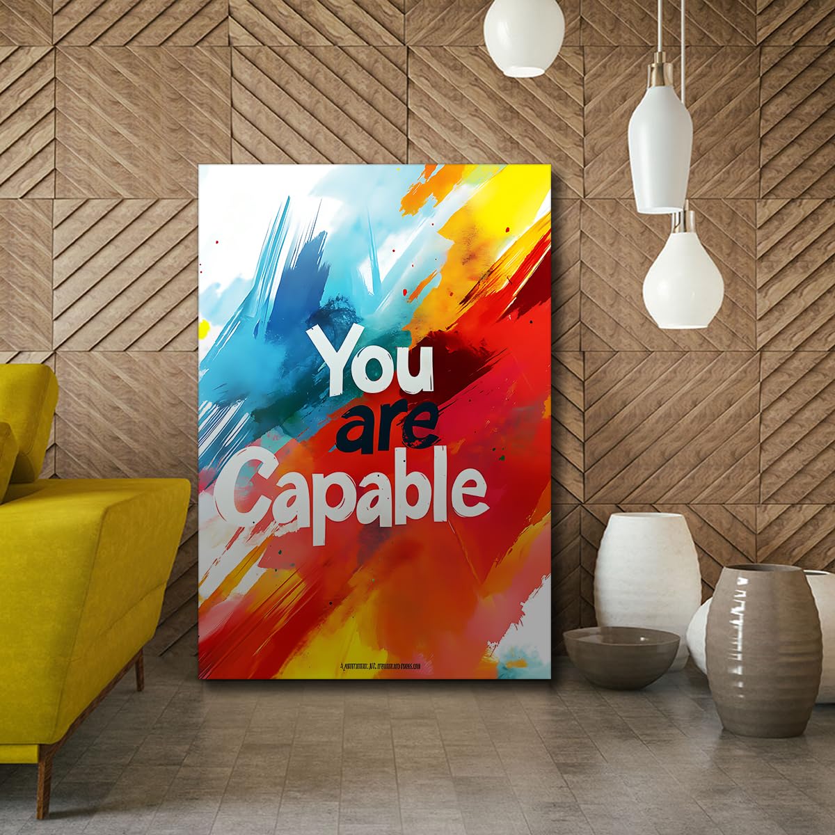 Via Vela Lienzo inspirador Arte mural Oficina Motivación 60x90cm