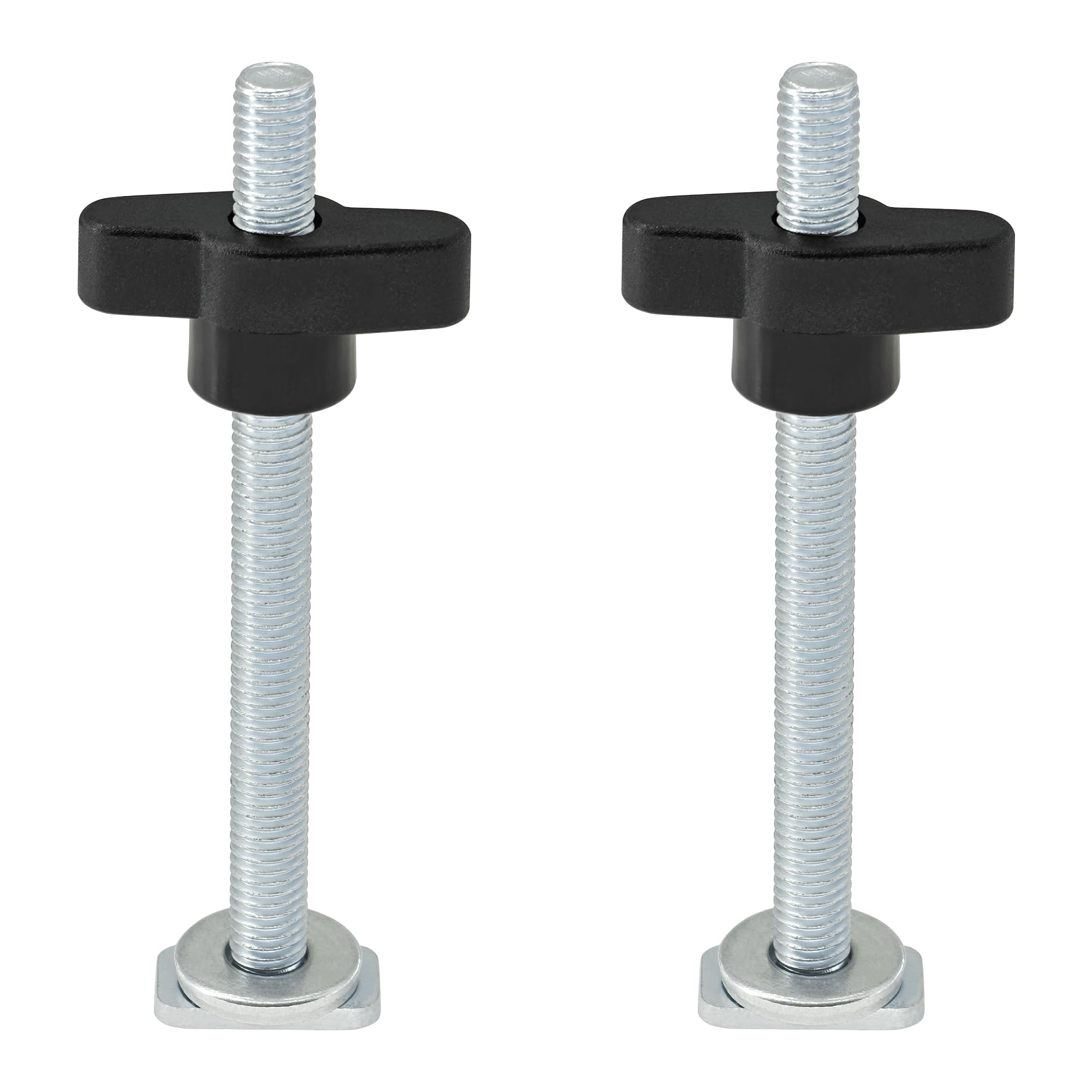 2-Pack M8 T Rail Track Bolts with Knobs and Washers- T-Slot Nuts and Sliding Bolts for Woodworking Projects - Image 2