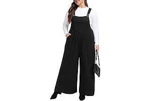 Women's Adjustable Knit Sweater Overalls, Casual Fall Winter Fashion, Plus Size