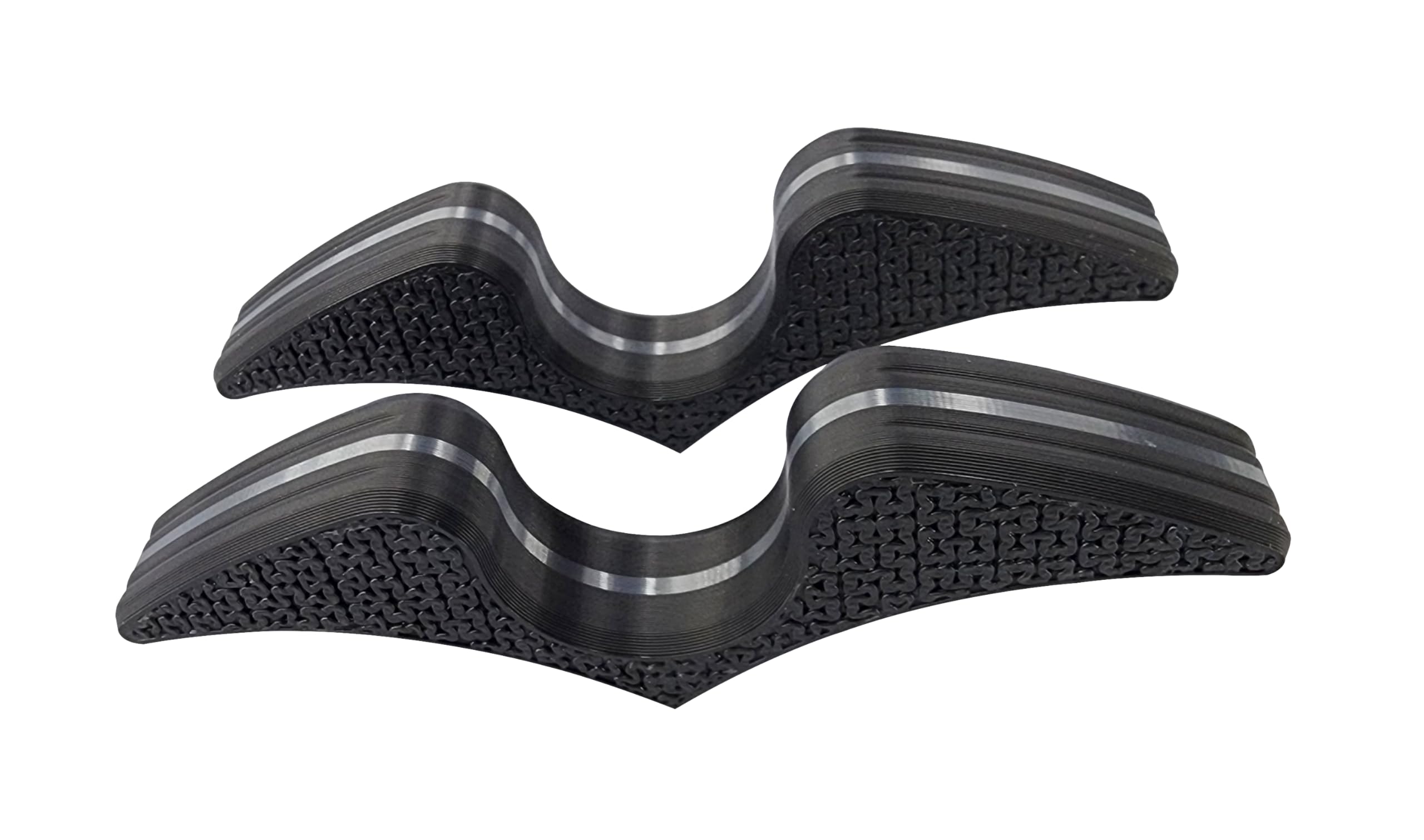 Book Page Holder - Thumb Bookmark - Bookworm Gift Reading Accessory by Intulon (Open Finger Hole (2 Pack), Black/Grey)