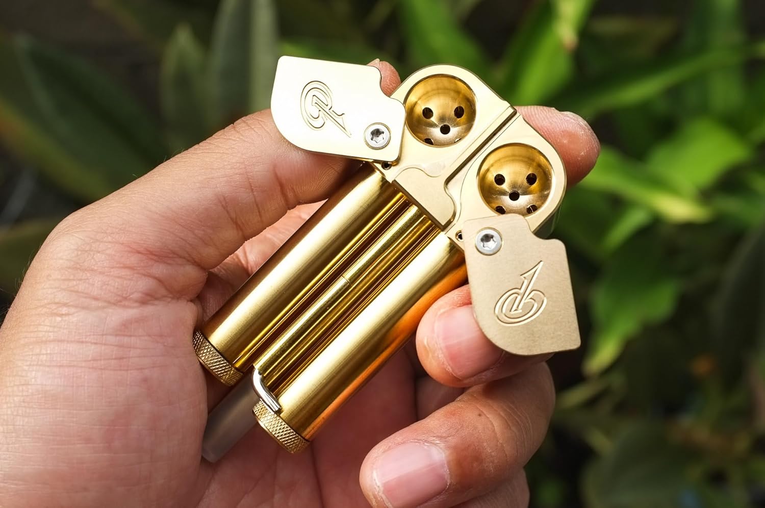 Original Shaka Double Barrel Portable Ashtray Rifle Casing Storage Precision CNC Machined Made in Hawai'i