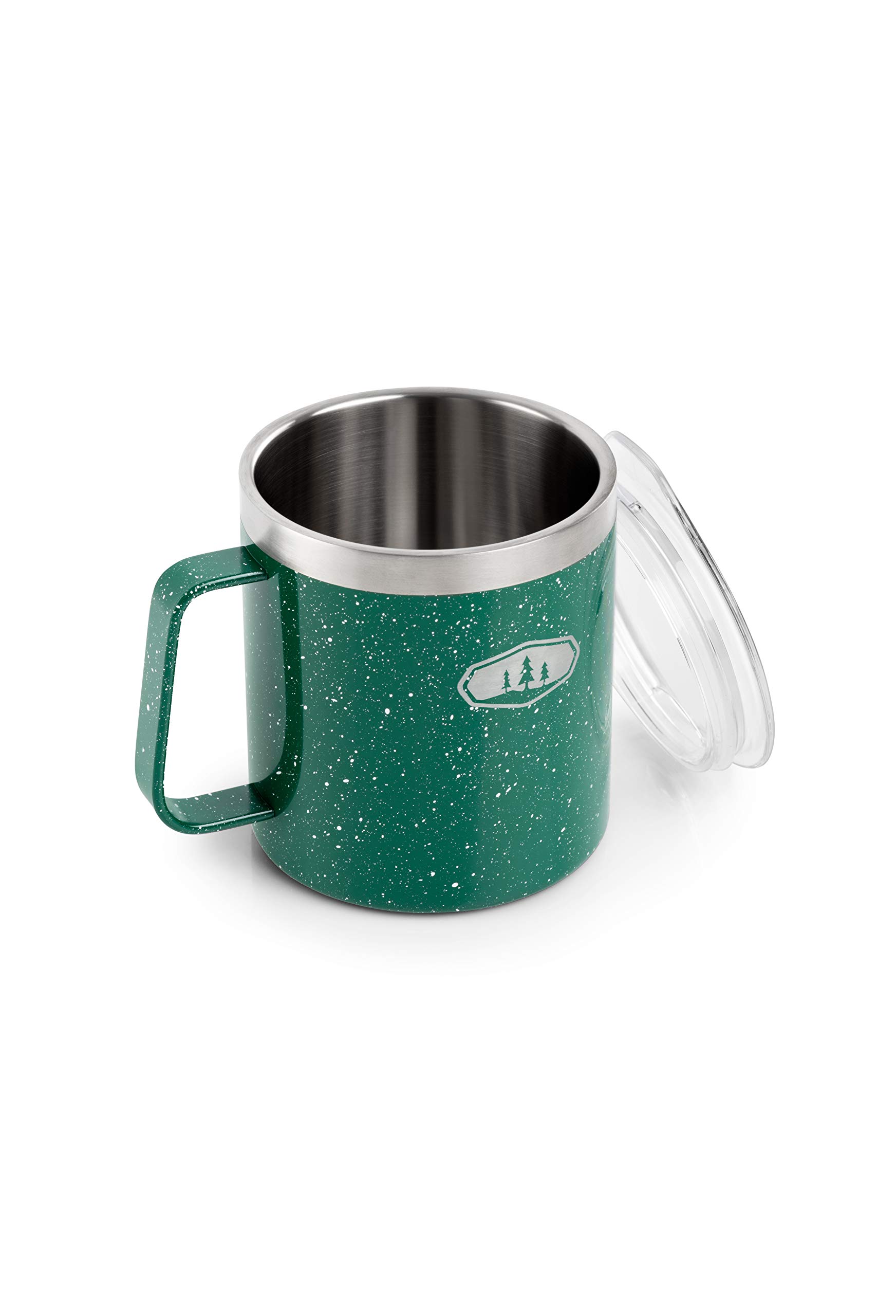 GSI Outdoors Glacier Stainless Camp Cup - 444 ML (Green Speckle)