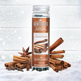 Enviroscent ScentSicles Scented Ornaments Aroma, Two Dashes of Cinnamon Fragrance, Bottle of 6