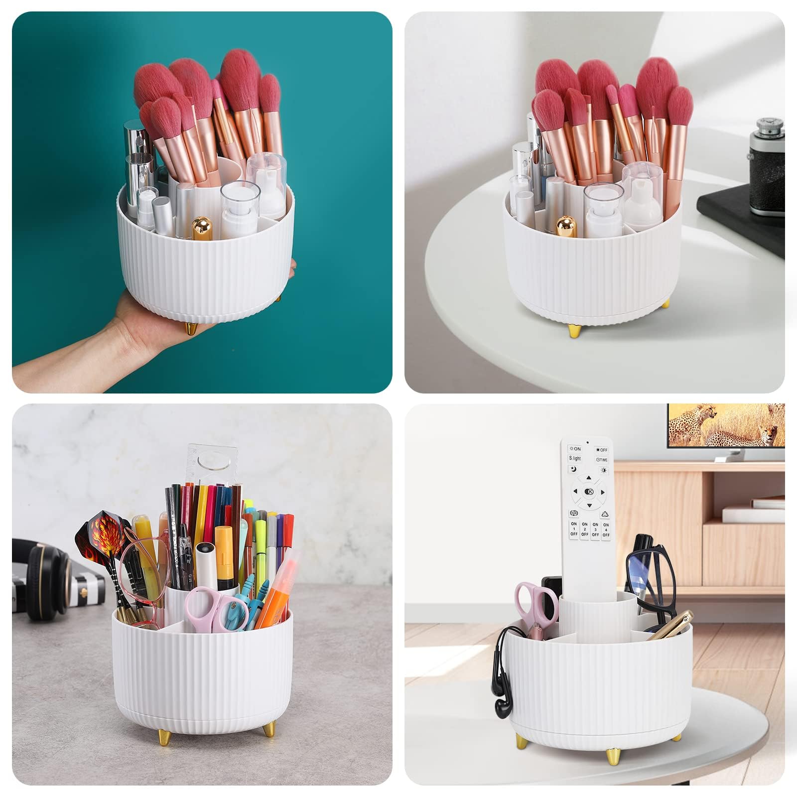 Drehbarer Schreibtisch Organizer 5 Fächer Drehbare Produktbild-Vorschau 5