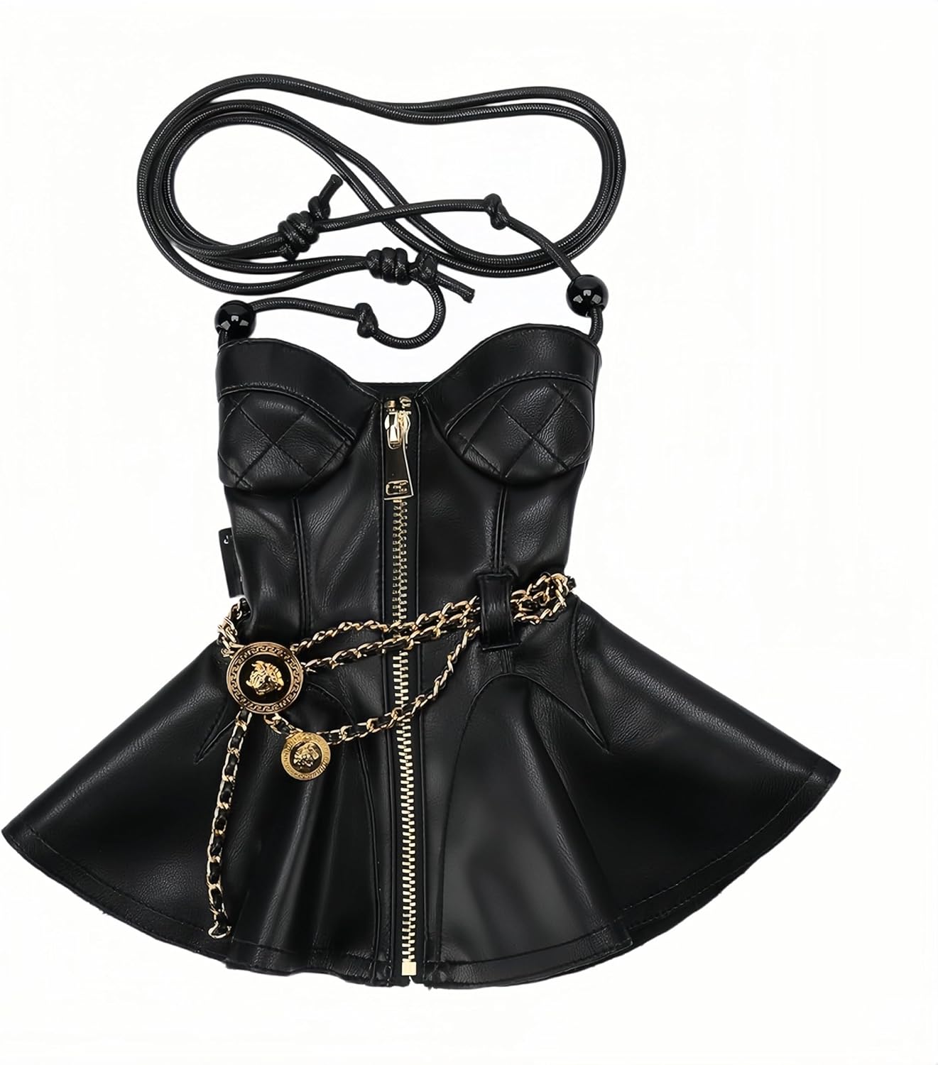 Funny crossbody bags for women,Cute Dress Fashion Crossbody Phone Bag,Mini Skirt Design Cell with Adjustable Strap