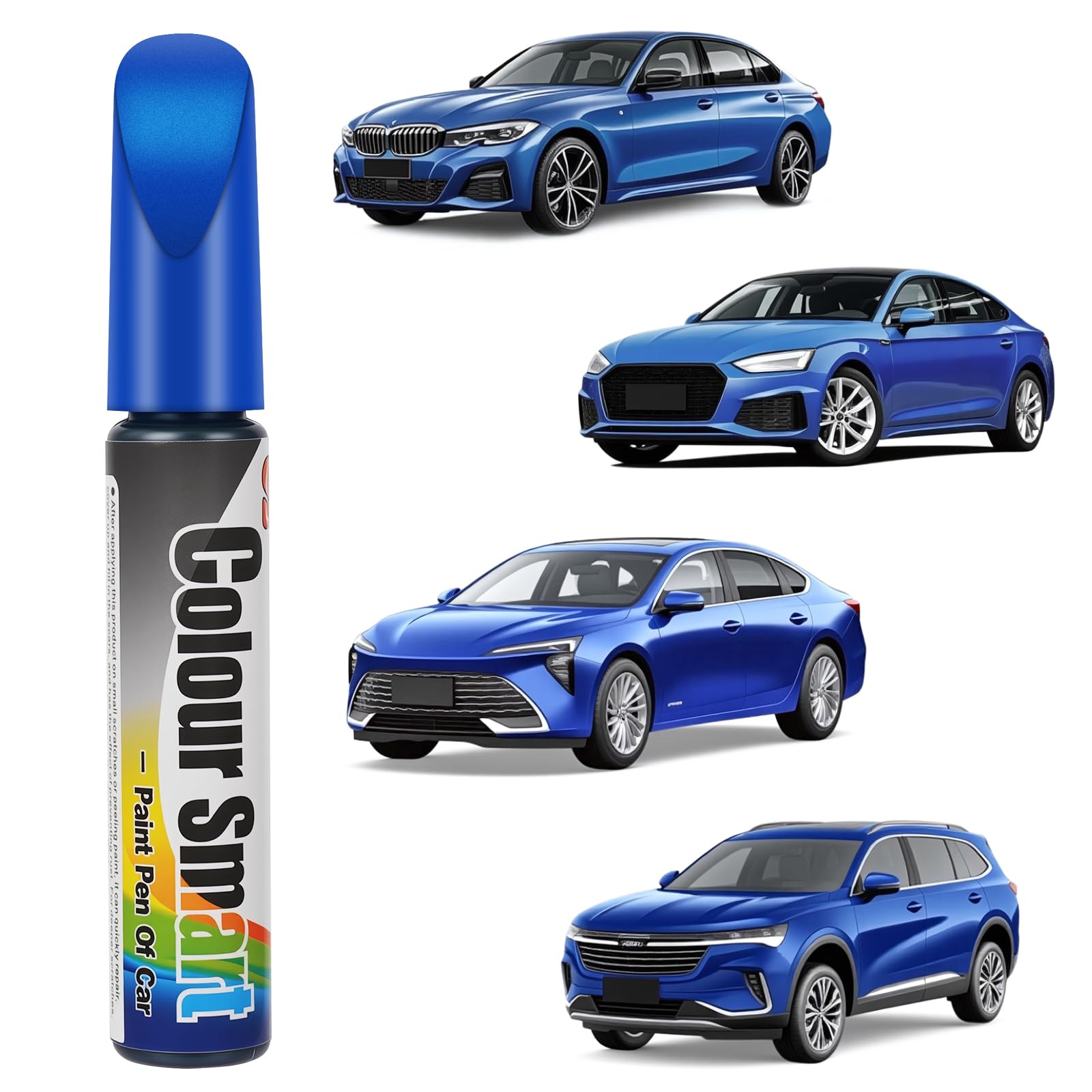 flintronic Penna Ritocco Vernice Auto 12 ml Blu Riparazione Graffi Carrozzeria