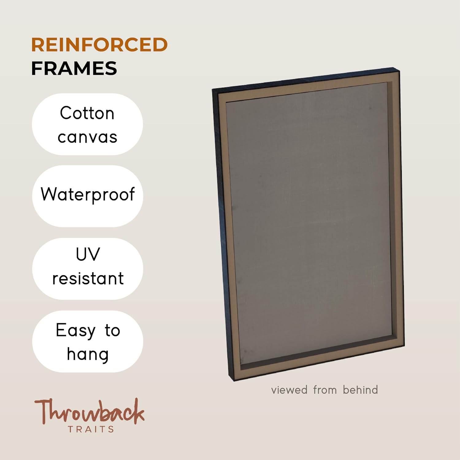 Throwback Traits Chalkboard Canvas Wall Decor Set of 3, Writable 11x17 Blackboard Panels for Kitchen, Kids Room and Home Office | Reusable with Metal Chalk Ledge | Use with Liquid Chalk Markers