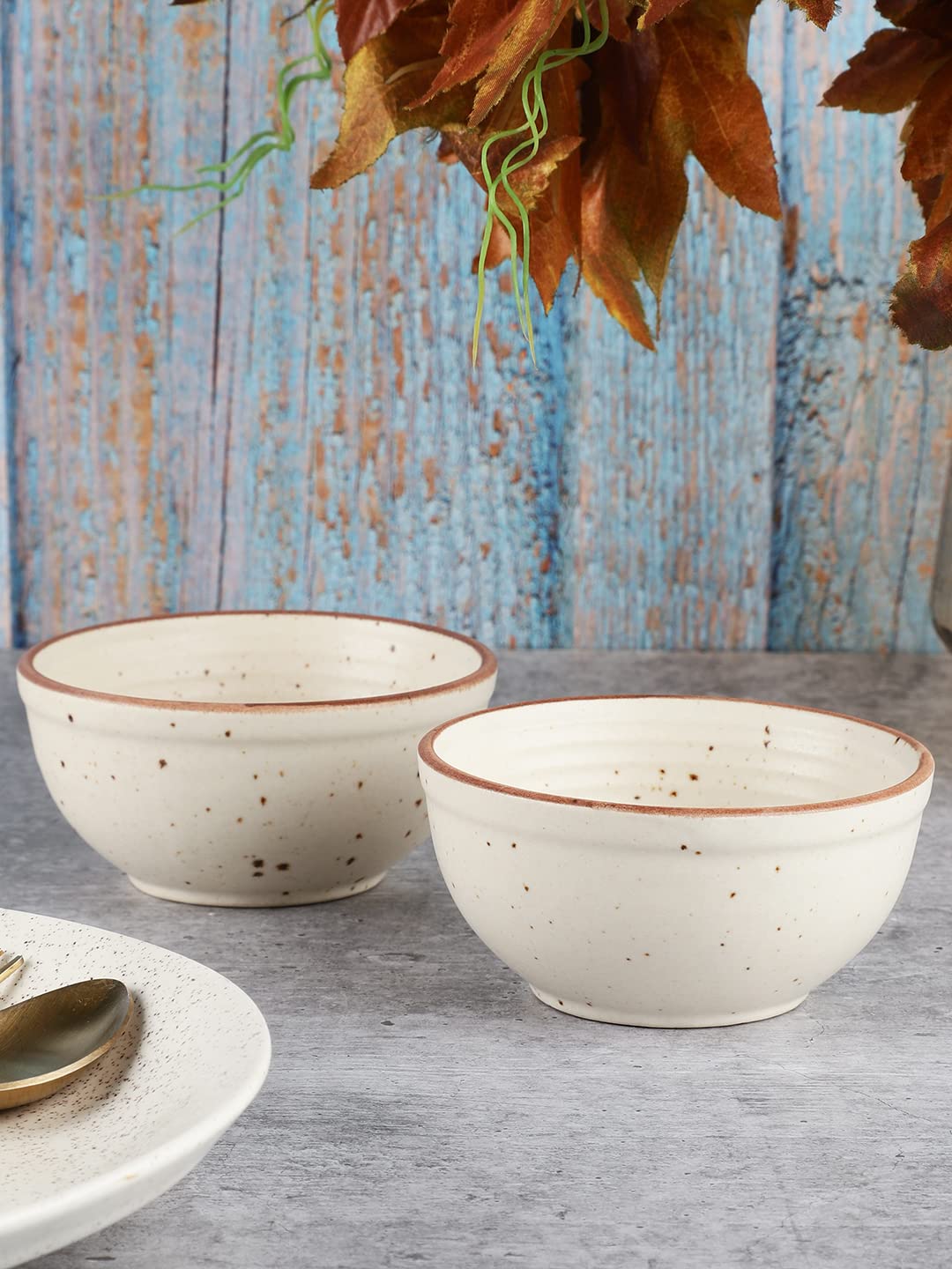MIAH Decor Hand Glazed Handcrafted Matte Finish Ceramic Stoneware Snack ...