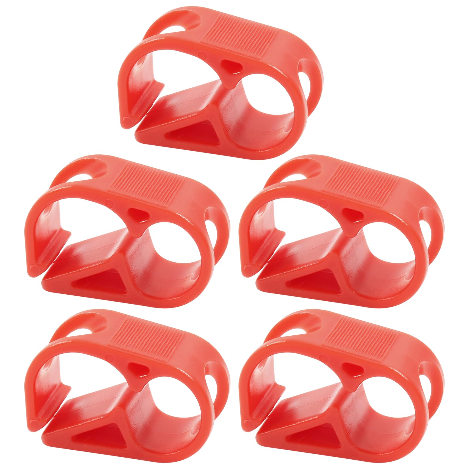 5 Pcs Tubing Clamp, 1/4"-5/16" O.D. Red Hose Clamp