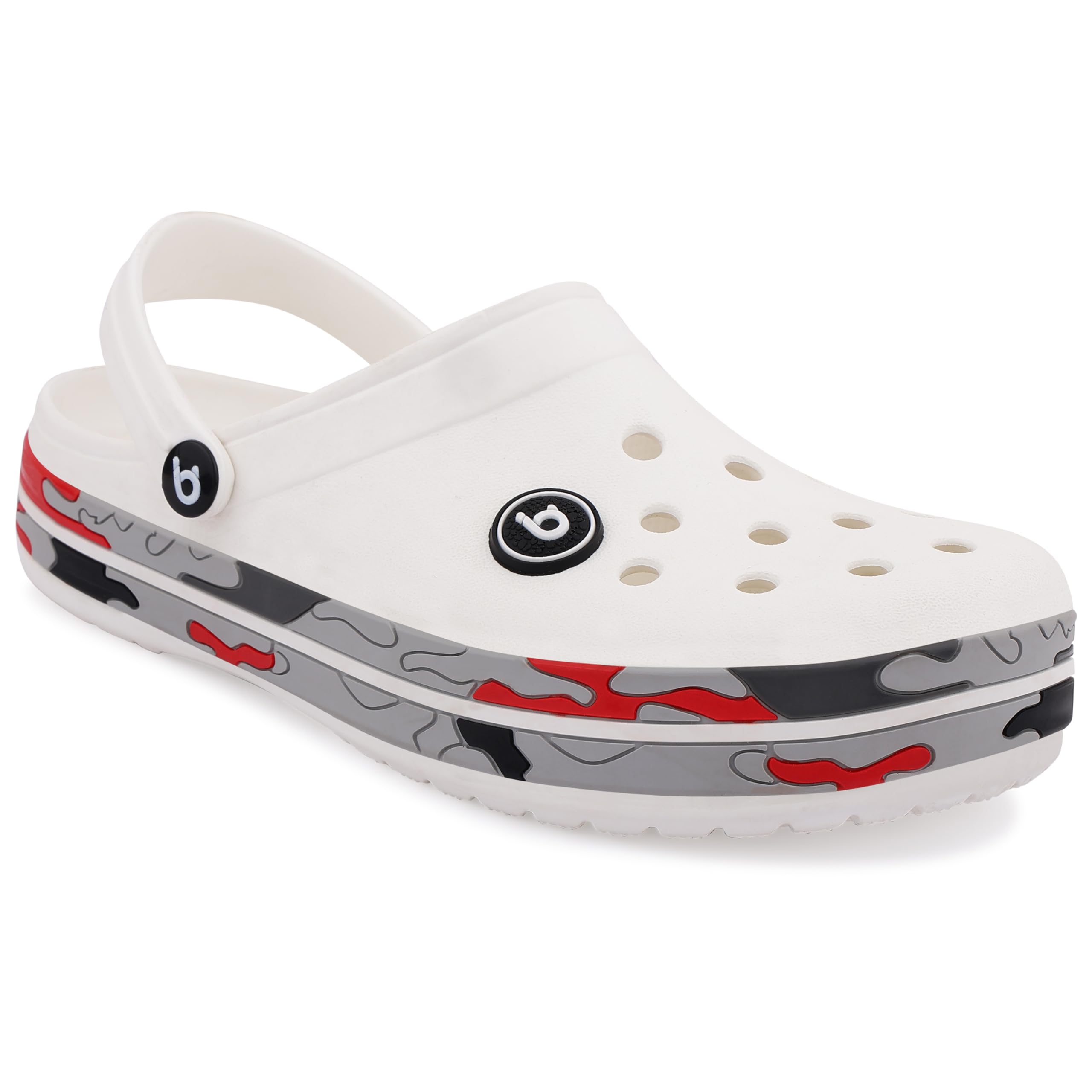 Koburg Lite Mens Super Stylish Clogs | Casual Walking Daily Used Clogs | Sandals with Adjustable Back Strap for Men | Comfortable & Light Weight | Stylish & Anti-Skid | Waterproof | Gents/Boys KF-414 (B0DDQ39Z6K) Amazon Price History, Amazon Price Tracker