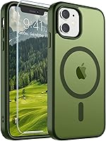 Vista 296 de SUPFINE - Funda magnética para iPhone 11, apta para MagSafe (protección contra caídas de grado militar, 10 pies), delgada, translúcida, a prueba