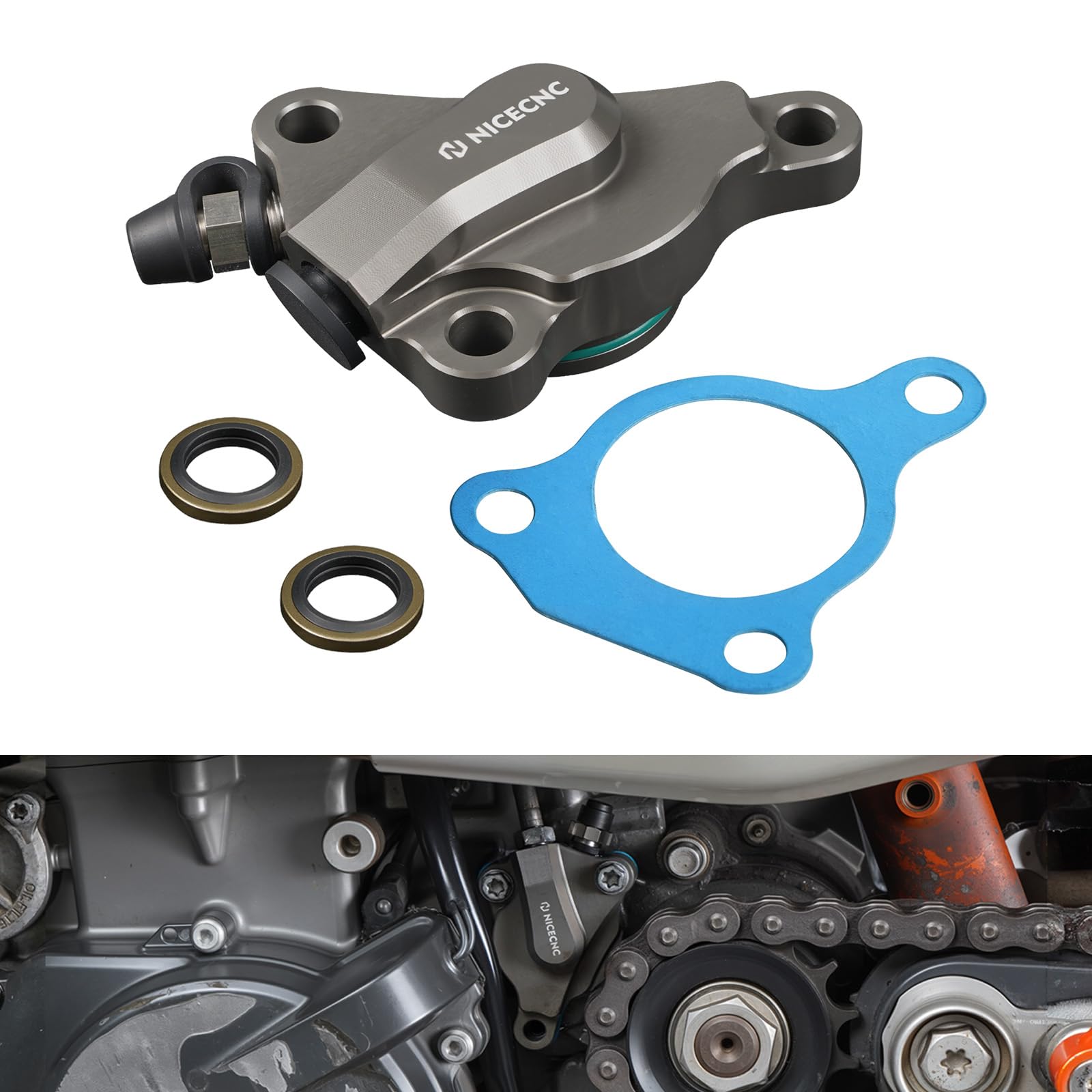 NICECNC Kupplungsnehmerzylinder, Upgrade, kompatibel mit Enduro 690R 2009-2024, kompatibel mit 701 Enduro 2016-2024, Siehe Ausstattungen