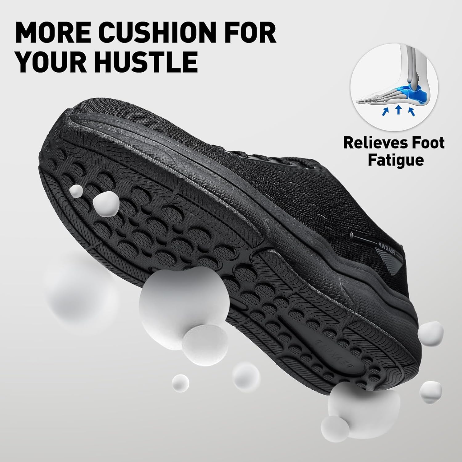 Wide Steel Toe Shoes for Men Orthopedic Safety Shoes with Arch Support, Waterproof Non Slip Work Shoes Comfortable Cushioned Walking Shoes