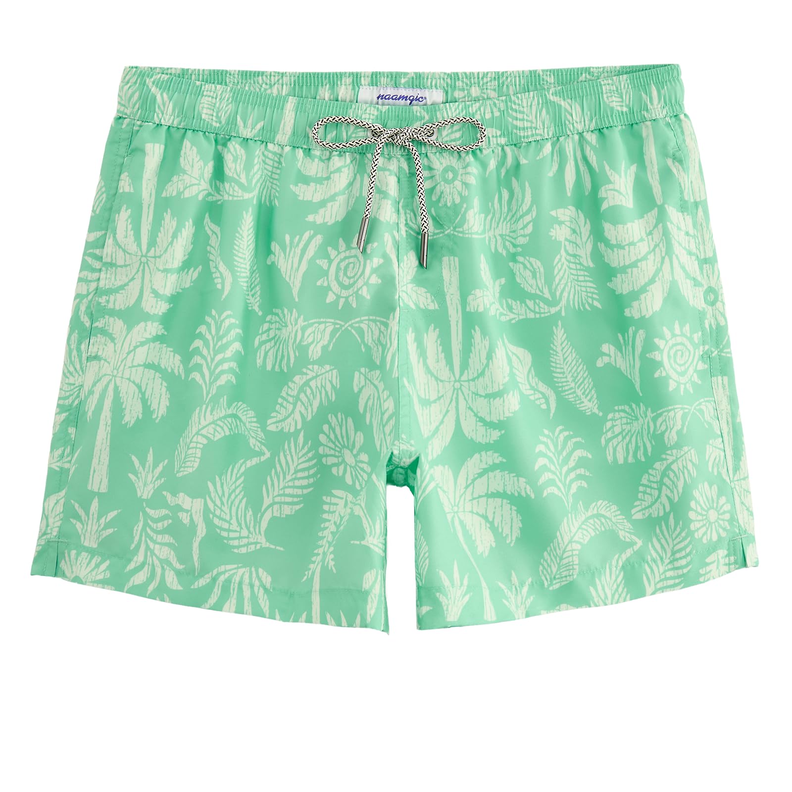 maamgic Mens Swim Trunks 5 Inch with Mesh Liner Breathable for Beach