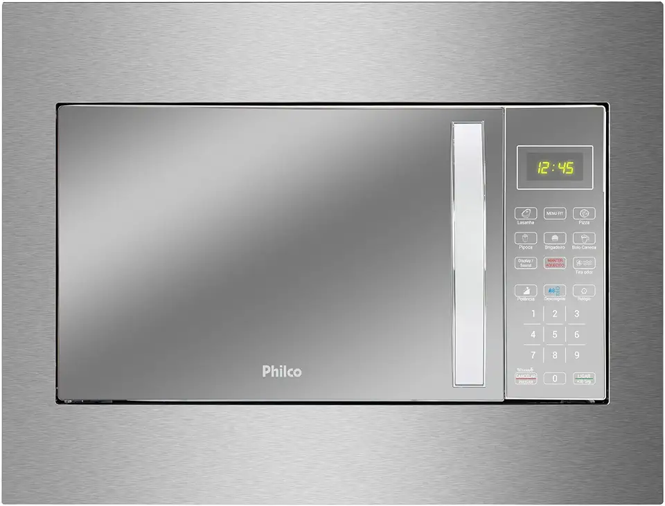Microondasde Embutir Philco 28L Inox Limpa Fácil PMB30E 220V