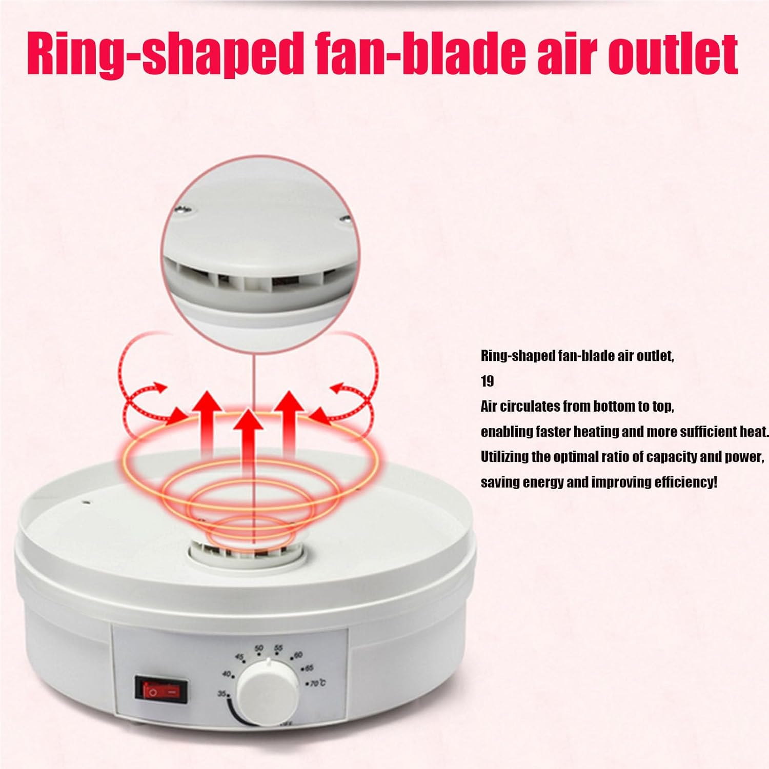 Compact Food Dehydrator with Temperature Control - Ideal for Fruits, Veggies, Dog & Cat Treats, and Candy - Exquisite Design for Home Use