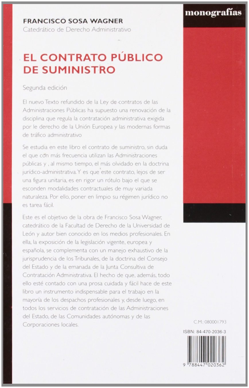 El Contrato Público de Suministro (Monografía)