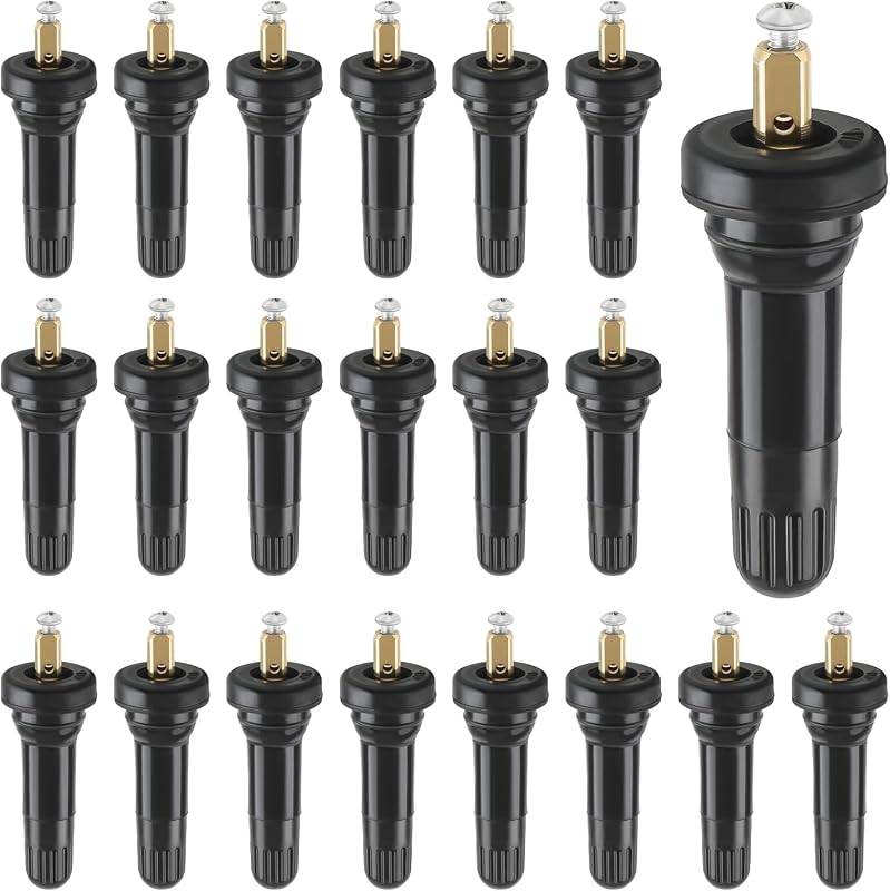 20 PCS TPMS 17-20008 Rubber Snap-in Tire Pressure Valve Stem Kit | for GM-930A for GMC Cadillac Chevy Silverado 1500 2500 Su burban Replacement VS 950 VS950 15263240 for GM Chevy