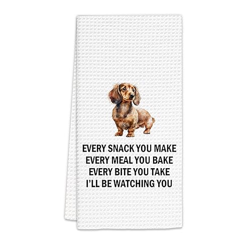 Long Haired Dachshund Gifts Kitchen Towels, Dog Lover Gifts Dish